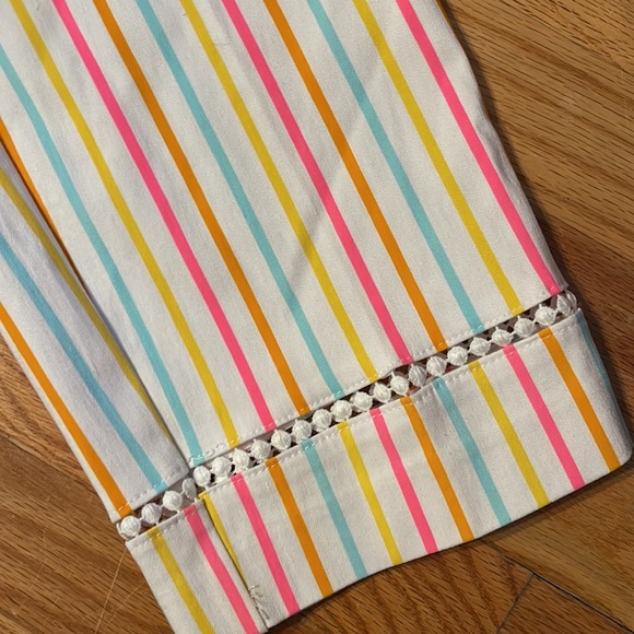 NWT Crown and Ivy Kardi striped ankle pants size 18W - Picture 5 of 6